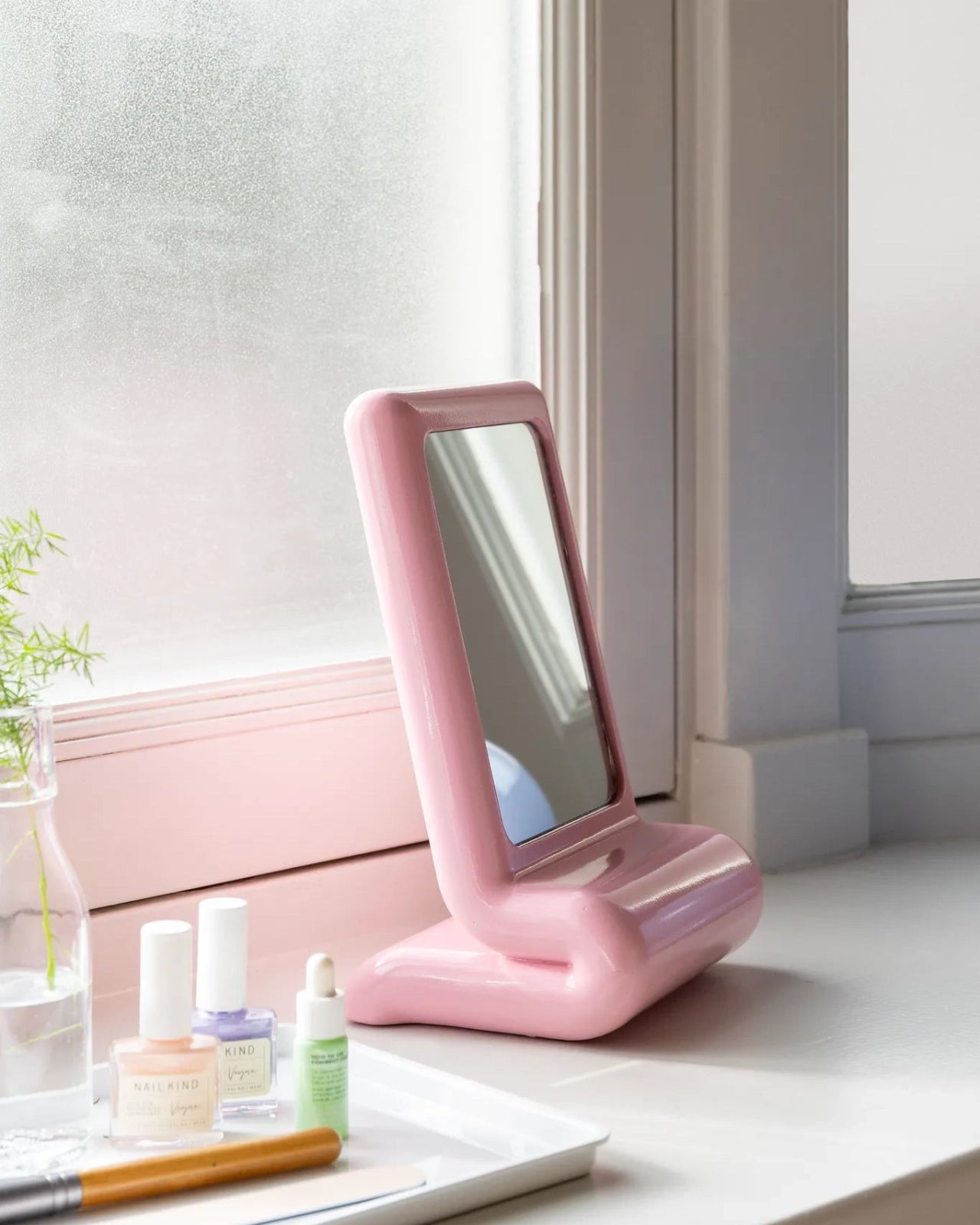 &Klevering - VANITY WHIP Tischspiegel • pink - Spiegel - ROSA ECK Concept Store