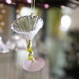 &Klevering - Weihnachtskugel Cocktailglas • Gelb - ROSA ECK