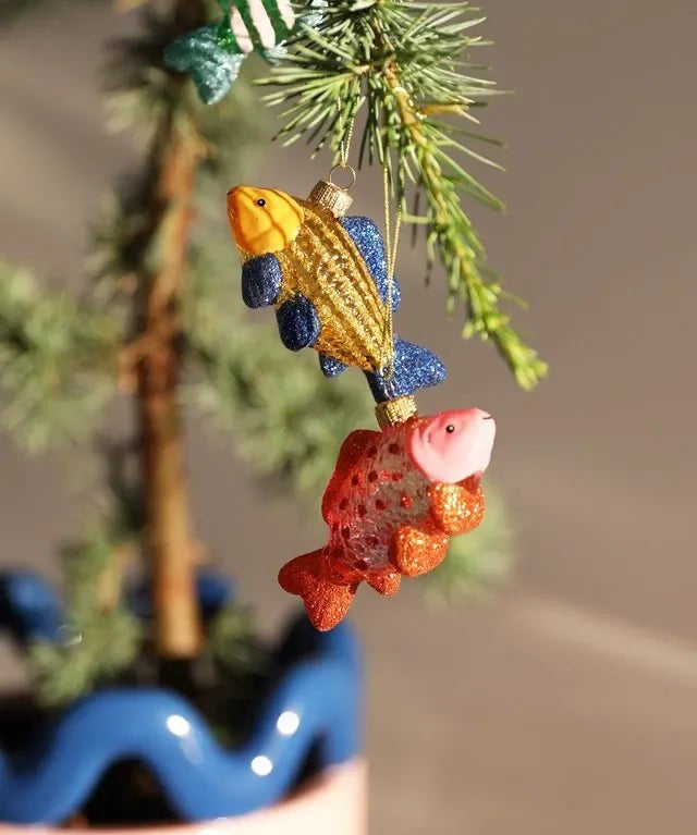 &Klevering - Weihnachtskugel Fisch • Gelb - Weihnachtskugel - ROSA ECK