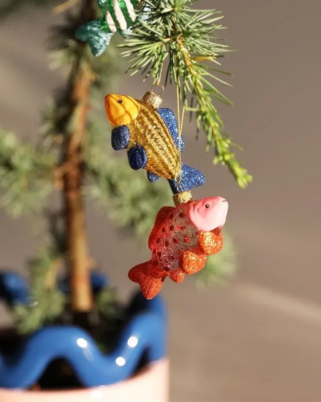 &Klevering - Weihnachtskugel Fisch • Gelb - Weihnachtskugel - ROSA ECK