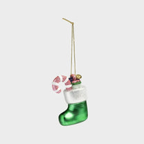 &Klevering - Weihnachtskugel Strumpf • Grün - Weihnachtskugel - ROSA ECK