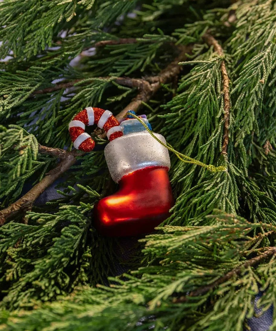 &Klevering - Weihnachtskugel Strumpf • Rot - Weihnachtskugel - ROSA ECK
