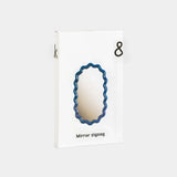 &Klevering - ZIGZAG Wandspiegel • Blau - ROSA ECK