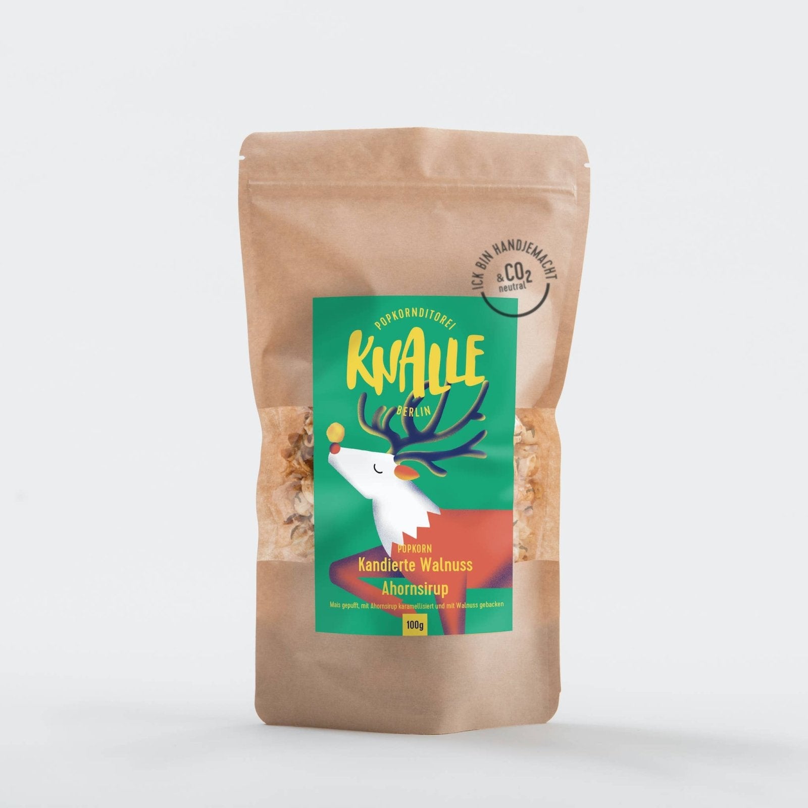 Knalle Popcorn - Kandierte Walnuss - Ahornsirup Popcorn (100 g) • Winter Design - Popcorn - ROSA ECK