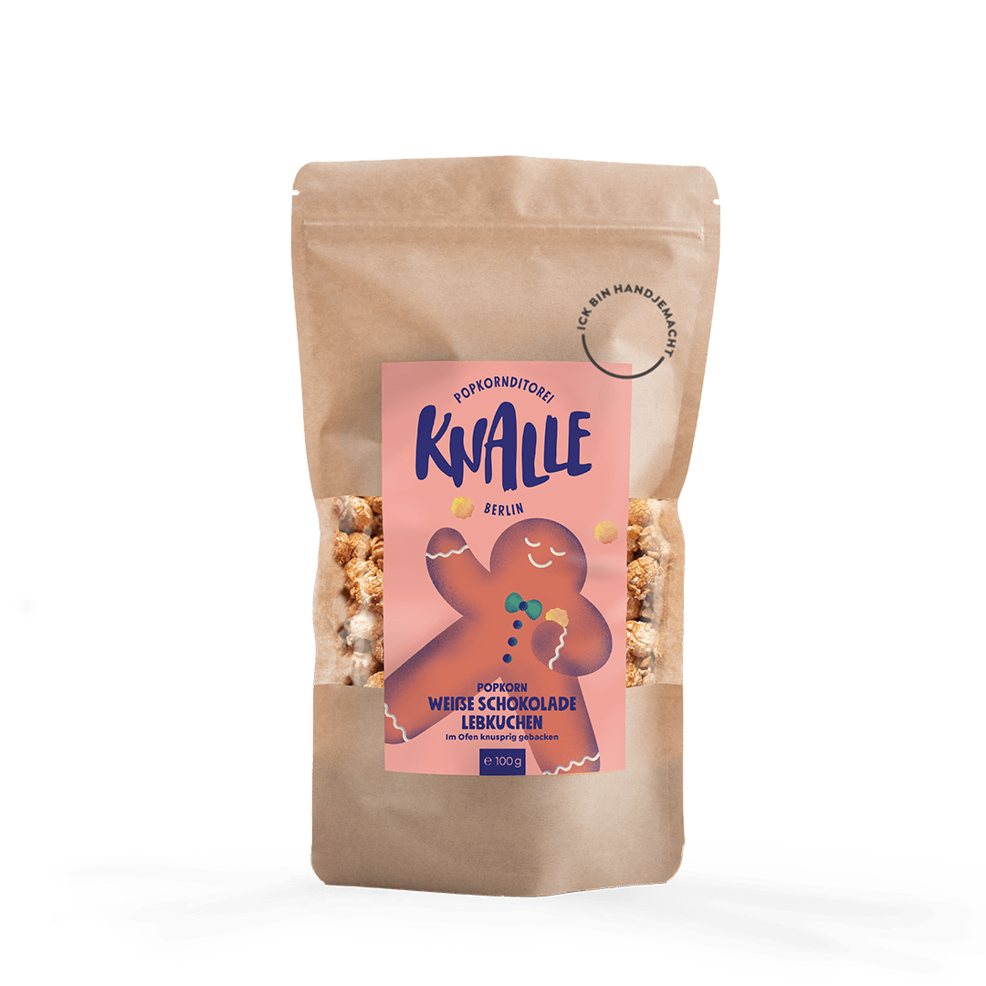 Knalle Popcorn - Lebkuchen Weiße Schokolade Popcorn (100 g) • Winter Edition - Popcorn - ROSA ECK