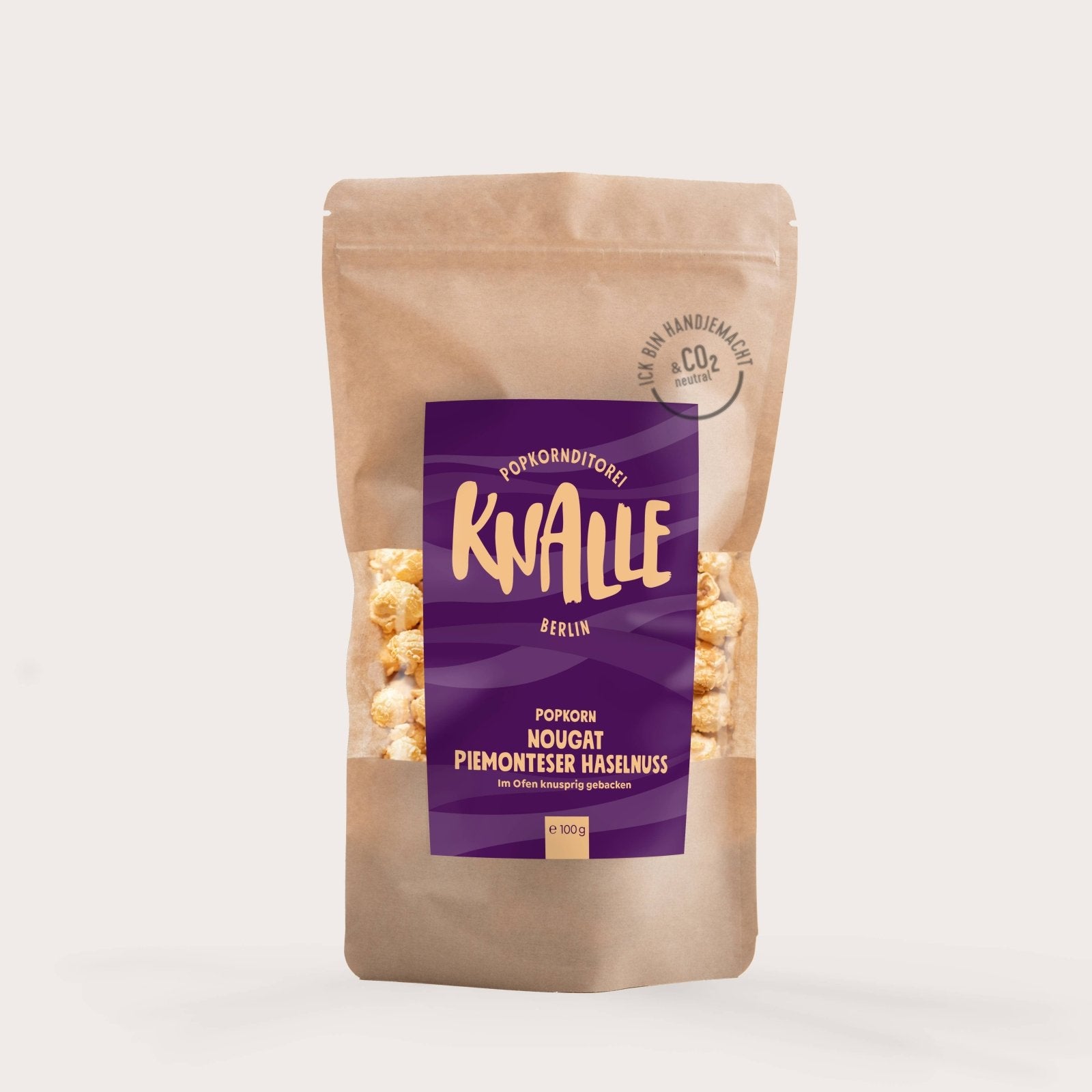 Knalle Popcorn - Nougat Piemonteser Haselnuss Popcorn (100 g) - Popcorn - ROSA ECK