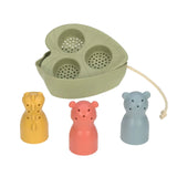 Lässig - Badespielzeug Boote (3er Set) • Panda/Nilpferd/Krokodil - ROSA ECK