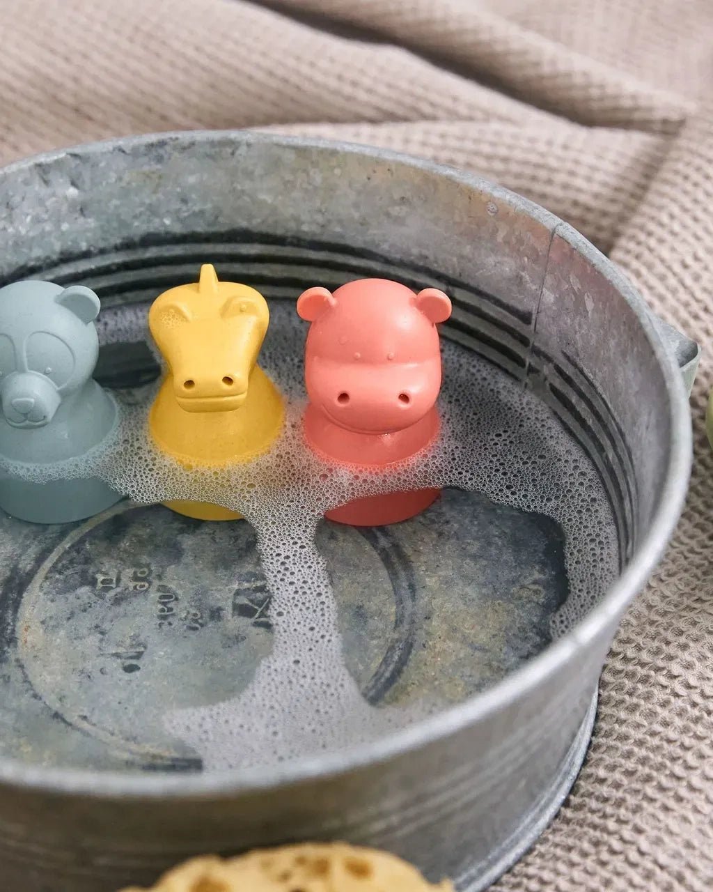 Lässig - Badespielzeug Boote (3er Set) • Panda/Nilpferd/Krokodil - ROSA ECK