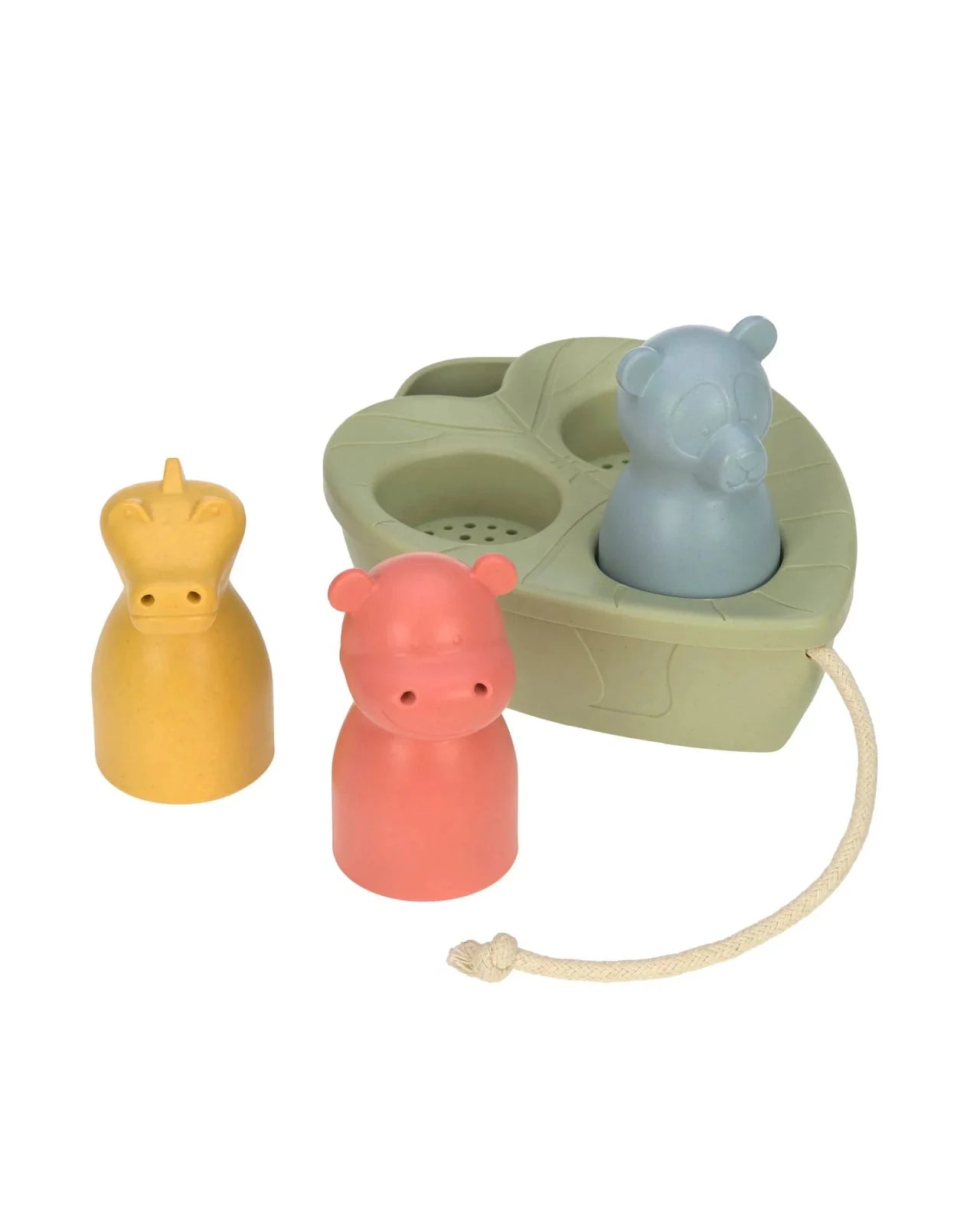 Lässig - Badespielzeug Boote (3er Set) • Panda/Nilpferd/Krokodil - ROSA ECK