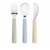 Lässig - HAPPY FRUITS Kinder - Besteck mit Silikongriff • Zitrone - ROSA ECK