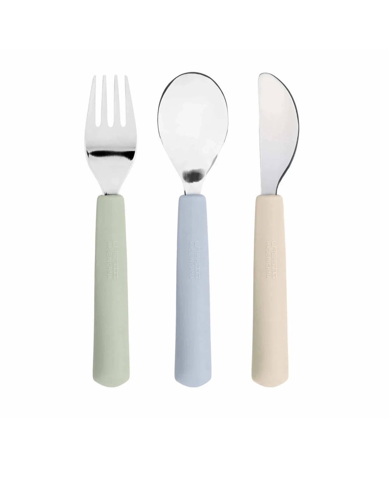 Lässig - HAPPY FRUITS Kinder - Besteck mit Silikongriff • Zitrone - ROSA ECK