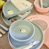 Lässig - HAPPY FRUITS Kinder - Besteck mit Silikongriff • Zitrone - ROSA ECK