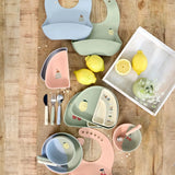 Lässig - HAPPY FRUITS Kinder - Besteck mit Silikongriff • Zitrone - ROSA ECK