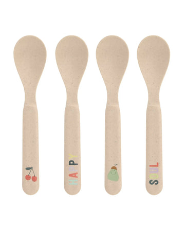 Lässig - HAPPY FRUITS Kinder - Löffel Set • Kirsche - ROSA ECK