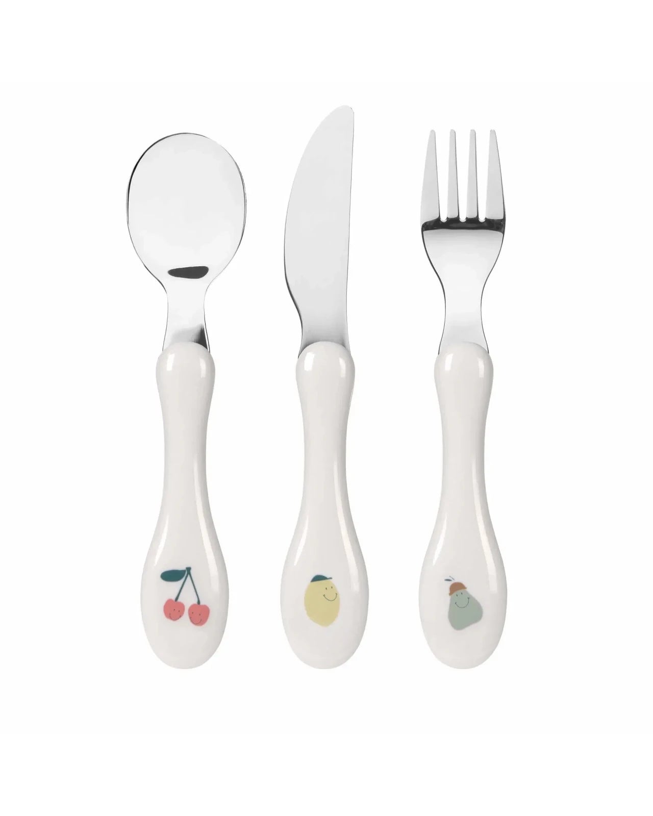 Lässig - HAPPY FRUITS Kinderbesteck • Bunt - ROSA ECK
