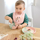 Lässig - HAPPY FRUITS Lätzchen (5er Set) • Kirsche - ROSA ECK