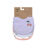 Lässig - HAPPY FRUITS Lätzchen (5er Set) • Kirsche - ROSA ECK