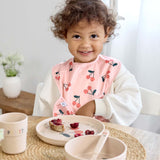 Lässig - HAPPY FRUITS Lätzchen mit Auffangschutz (2er - Set) | Kirsche - Lätzchen - ROSA ECK - , ,