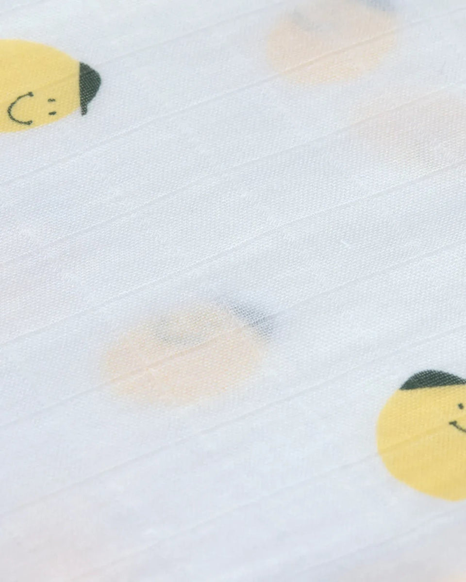 Lässig - HAPPY FRUITS Mulltücher aus Bio - Baumwolle • Zitrone - Mulltuch - ROSA ECK Concept Store