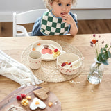 Lässig - HAPPY RASCALS Trinkbecher für Kinder • Herz Lavendel - ROSA ECK