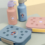 Lässig - Kinder - Trinkflasche aus Edelstahl • Pattern Party blue green - ROSA ECK
