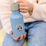 Lässig - Kinder - Trinkflasche aus Edelstahl • Pattern Party blue green - ROSA ECK