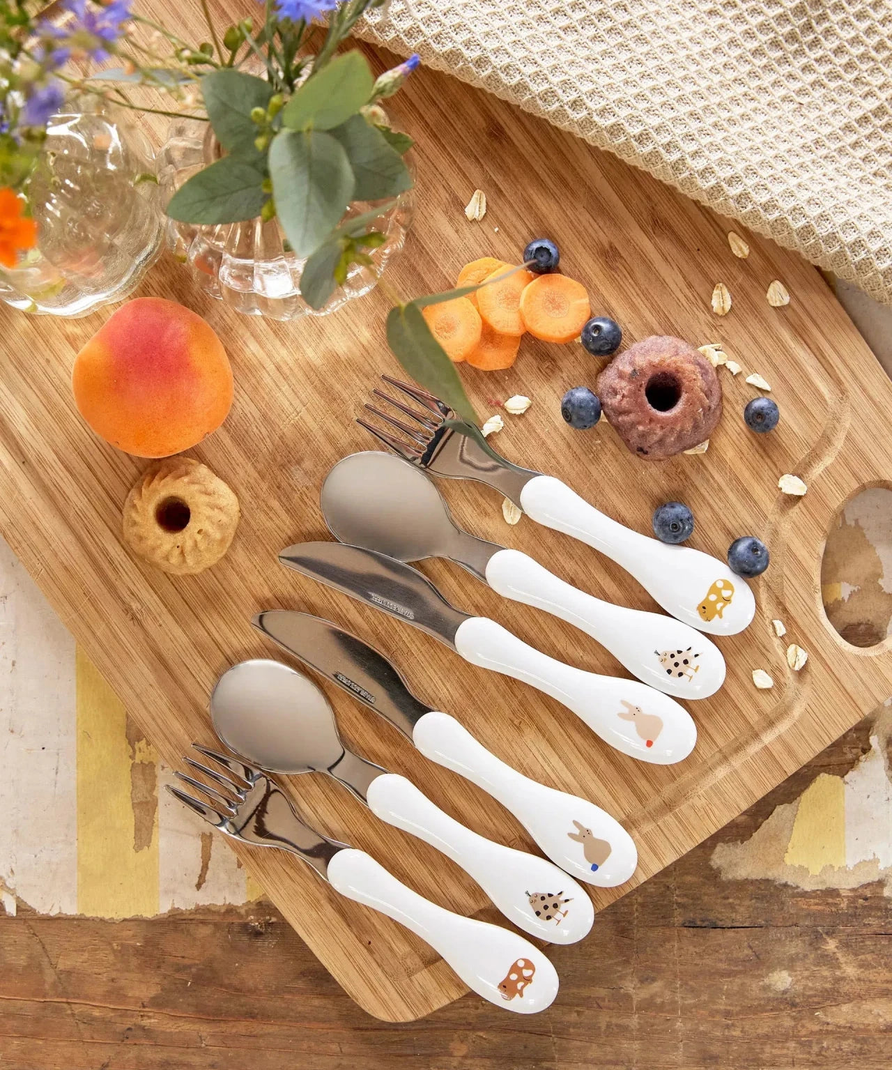 Lässig - LITTLE MATEYS Kinderbesteck • Königsblau - ROSA ECK