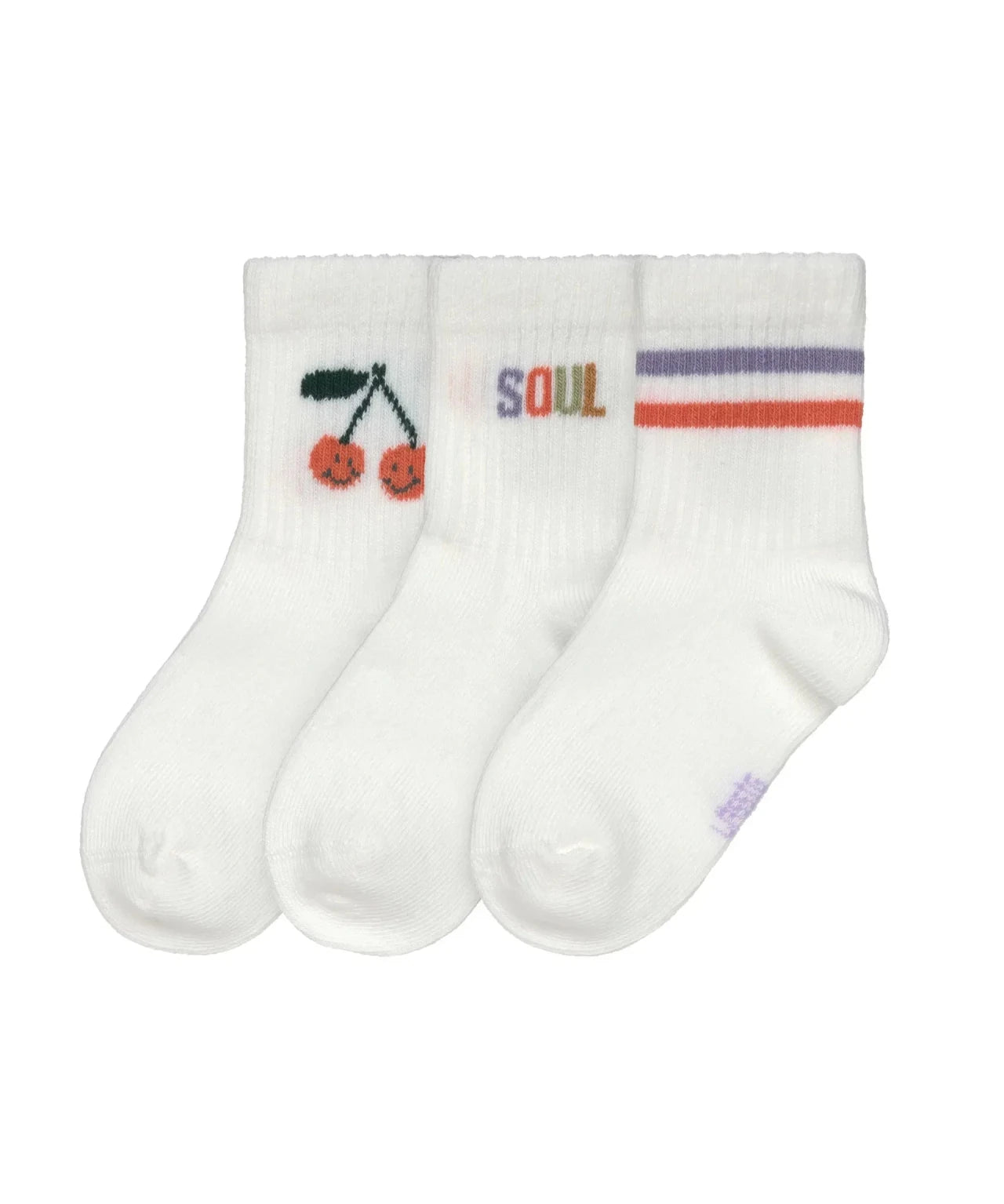 Lässig - Socken für Kinder (3er Set) • Kirsche - ROSA ECK