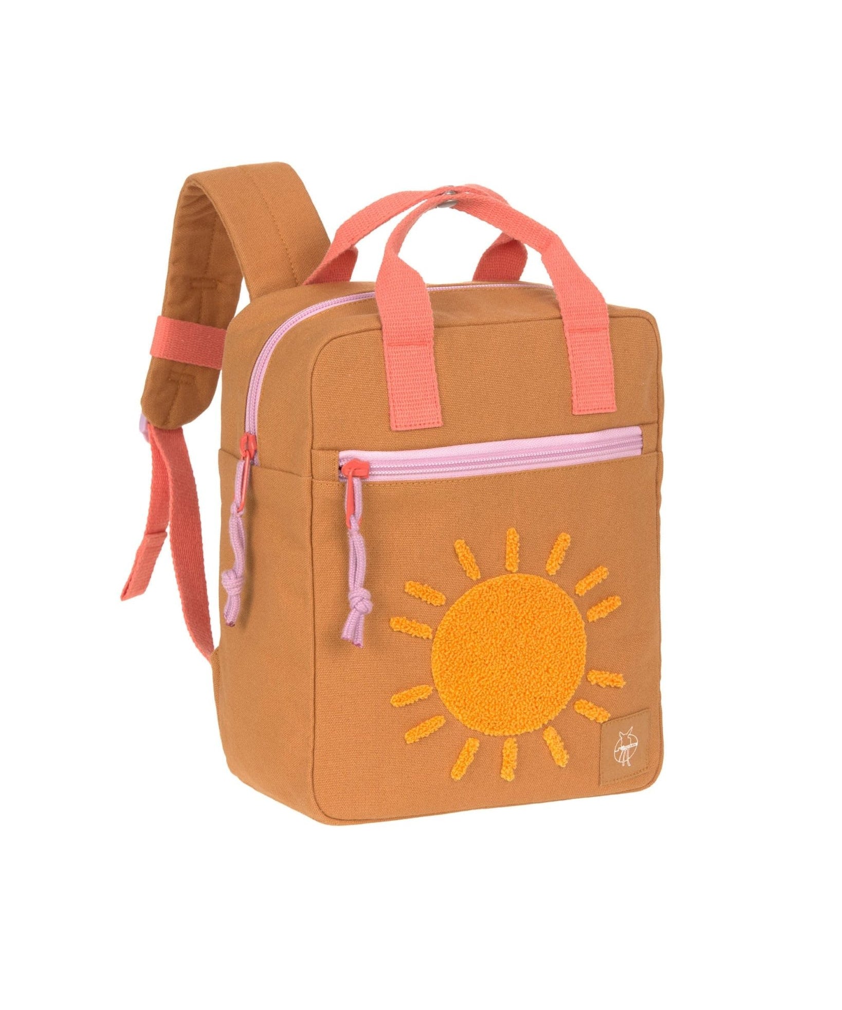 Lässig - SQUARE LITTLE ONE & ME Kindergartenrucksack | Small, Karamell - Rucksack - ROSA ECK - Rucksack, ,