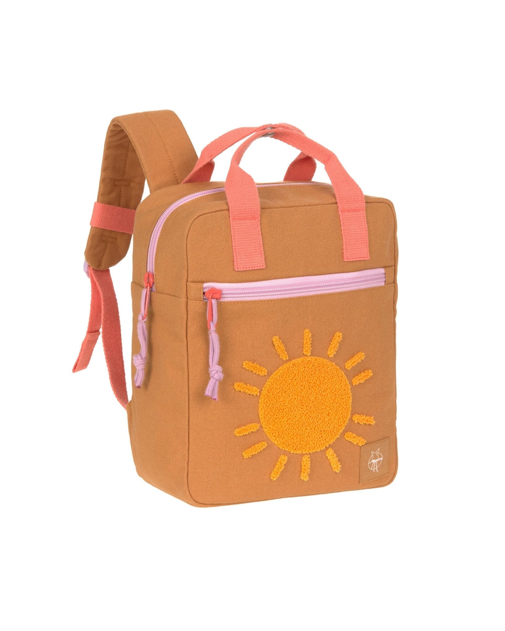 Lässig - SQUARE LITTLE ONE & ME Kindergartenrucksack | Small, Karamell - Rucksack - ROSA ECK - Rucksack, ,