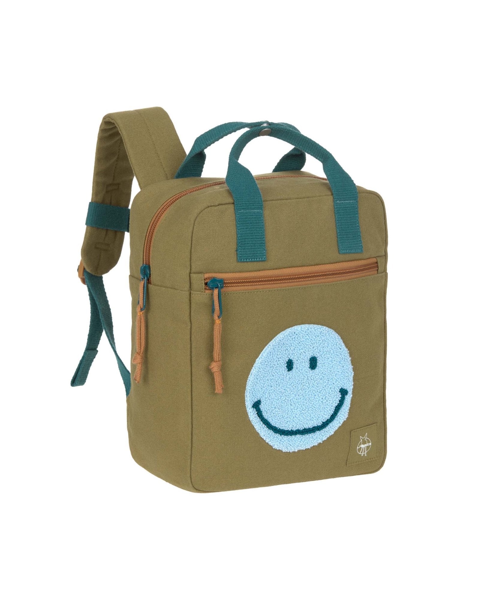 Lässig - SQUARE LITTLE ONE & ME Kindergartenrucksack | Small, Olivgrün - Rucksack - ROSA ECK - Rucksack, ,