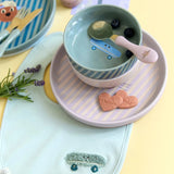 Lässig - TINY TEAM Kinder - Besteck • Katze - ROSA ECK