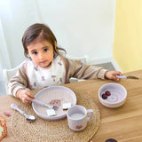 Lässig - TINY TEAM Kinder - Besteck • Katze - ROSA ECK