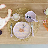 Lässig - TINY TEAM Kinder - Besteck • Katze - ROSA ECK