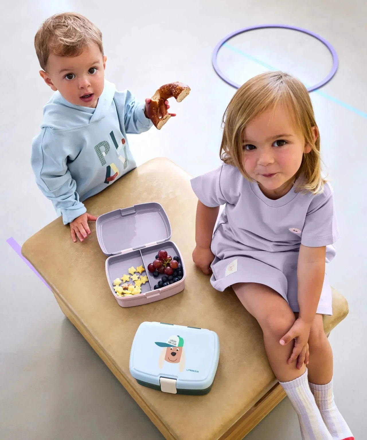 Lässig - TINY TEAM Kinder - Brotdose • Katze - ROSA ECK