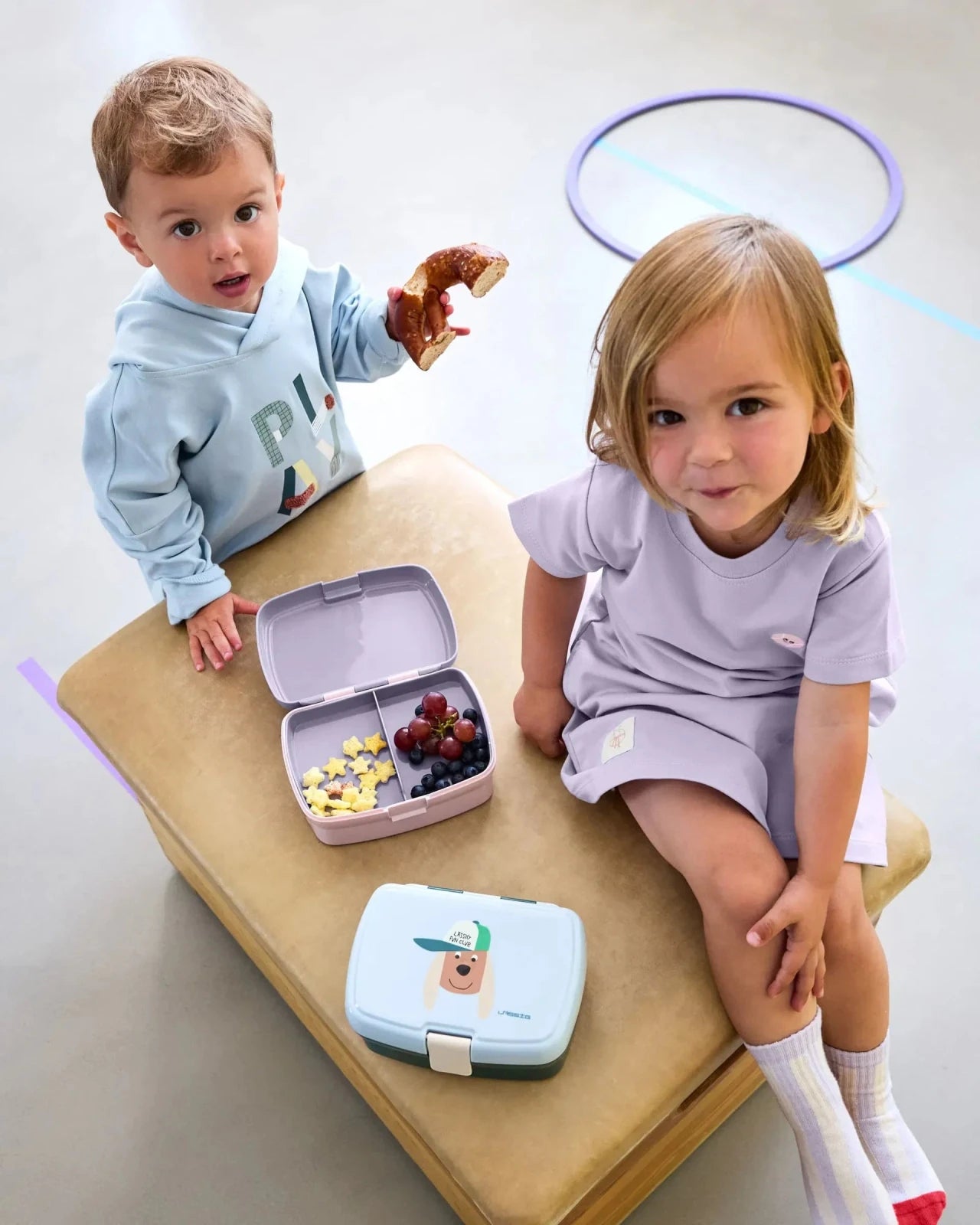 Lässig - TINY TEAM Kinder - Brotdose • Katze - ROSA ECK