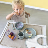 Lässig - TINY TEAM Kinder - Teller • Hund - ROSA ECK