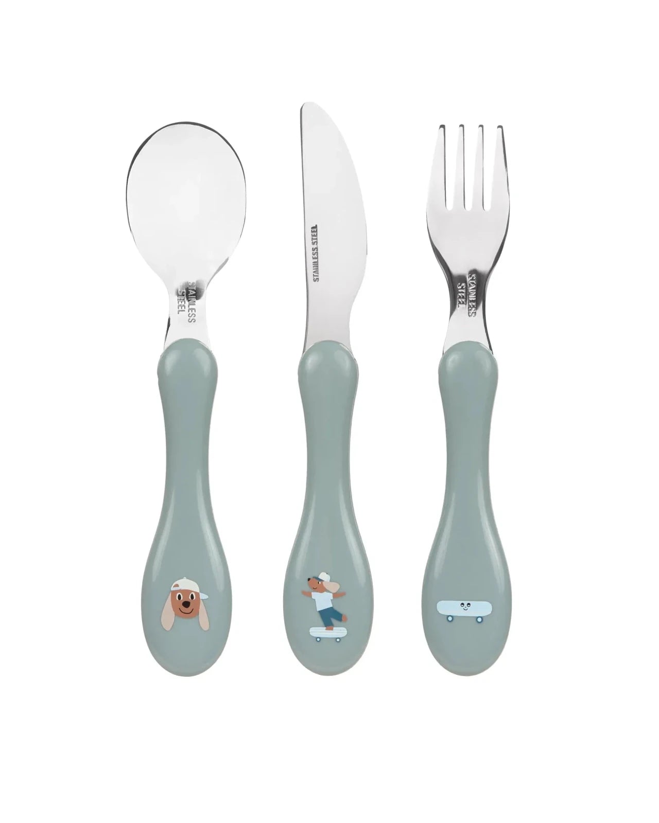 Lässig - TINY TEAM Kinderbesteck • Hund - ROSA ECK