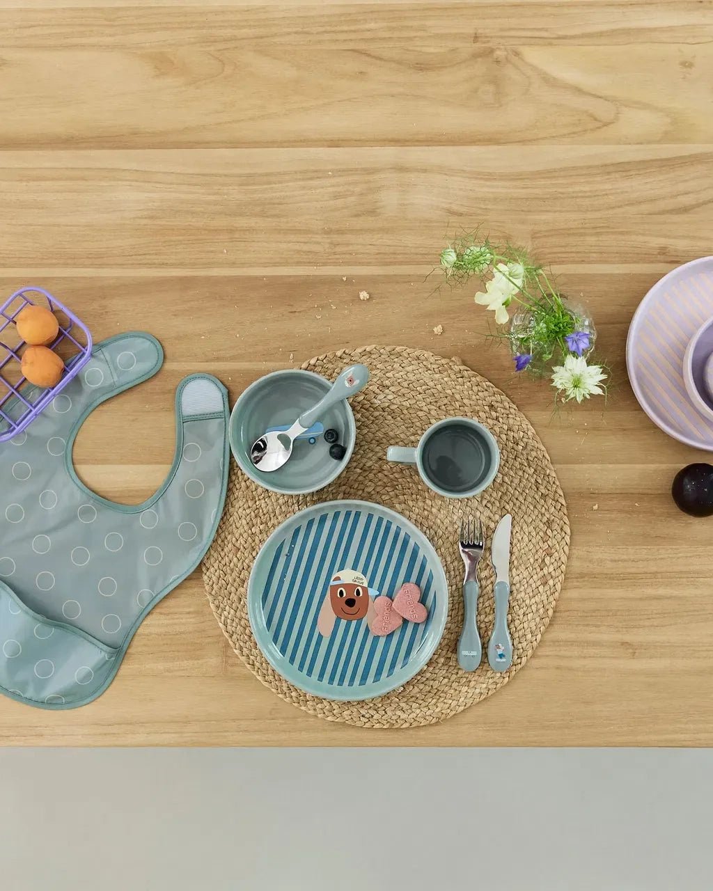 Lässig - TINY TEAM Kinderbesteck • Hund - ROSA ECK