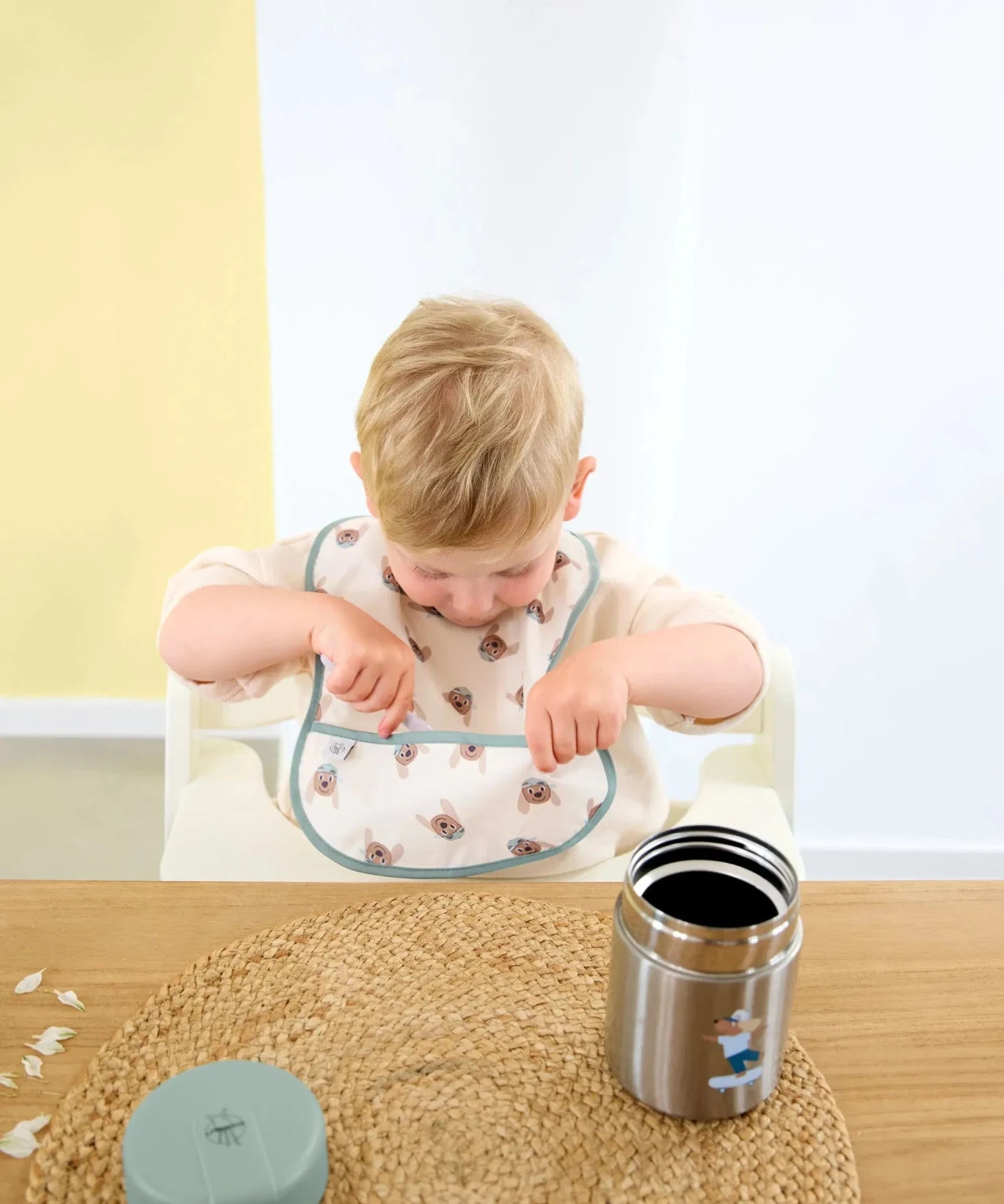 Lässig - TINY TEAM Lätzchen (2er Set) • Hund - ROSA ECK