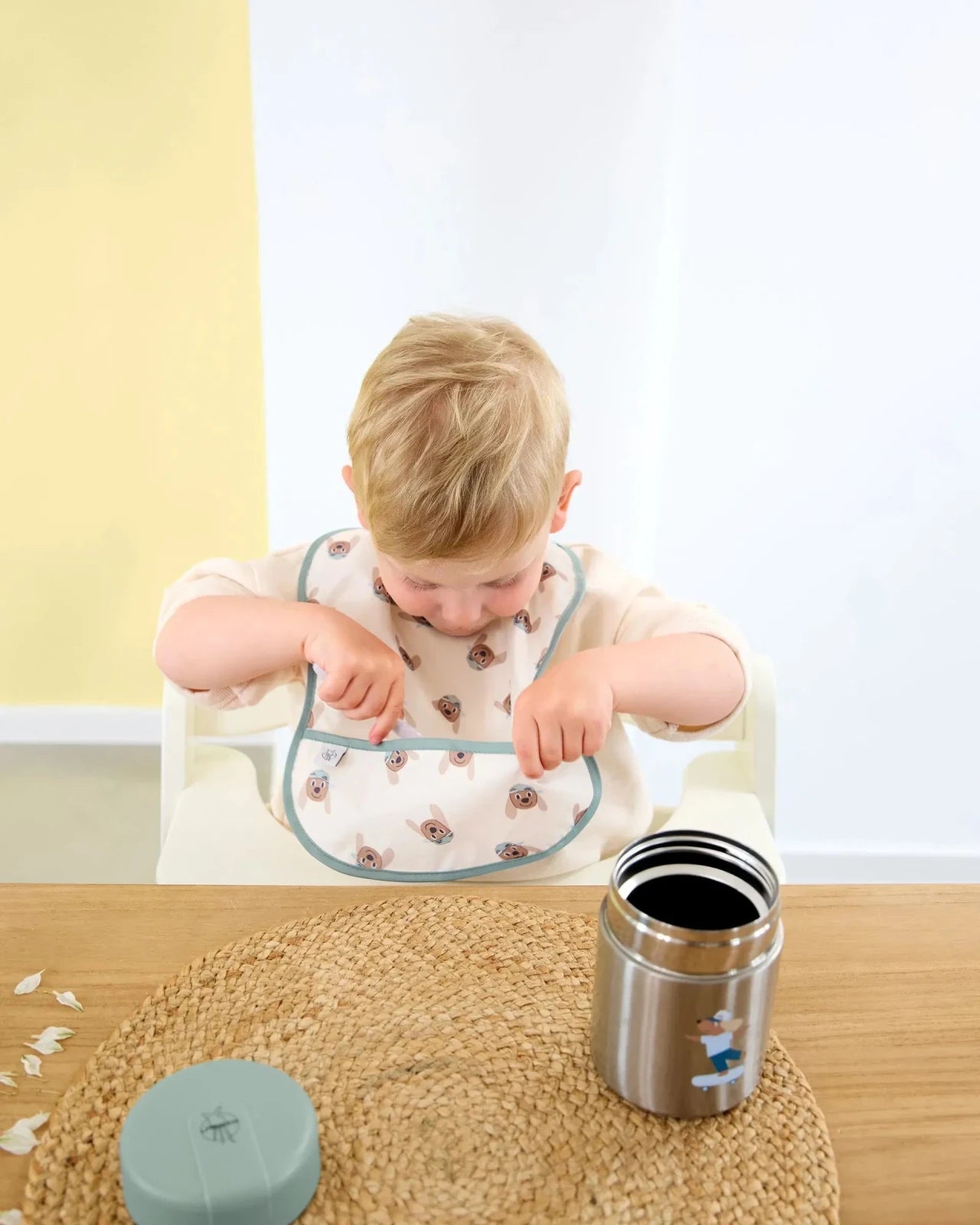 Lässig - TINY TEAM Lätzchen (2er Set) • Hund - ROSA ECK