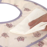 Lässig - TINY TEAM Lätzchen (2er Set) • Katze - ROSA ECK