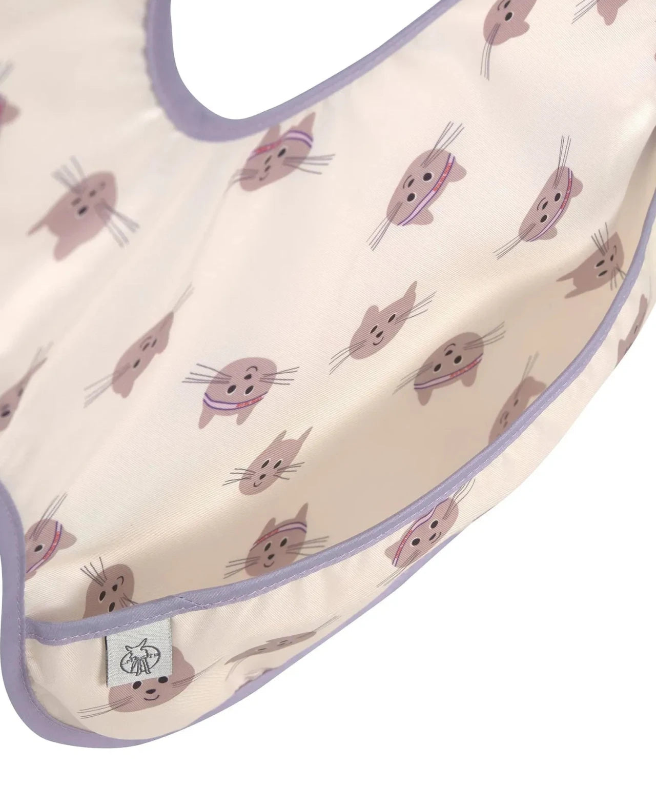 Lässig - TINY TEAM Lätzchen (2er Set) • Katze - ROSA ECK