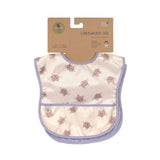 Lässig - TINY TEAM Lätzchen (2er Set) • Katze - ROSA ECK