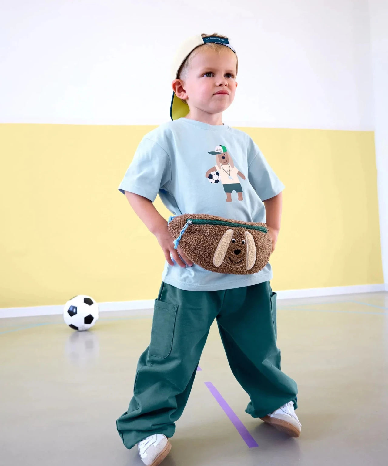 Lässig - TINY TEAM Mini - Bauchtasche für Kinder • Hund - ROSA ECK