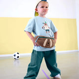 Lässig - TINY TEAM Mini - Bauchtasche für Kinder • Hund - ROSA ECK