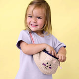 Lässig - TINY TEAM Mini - Bauchtasche für Kinder • Katze - ROSA ECK