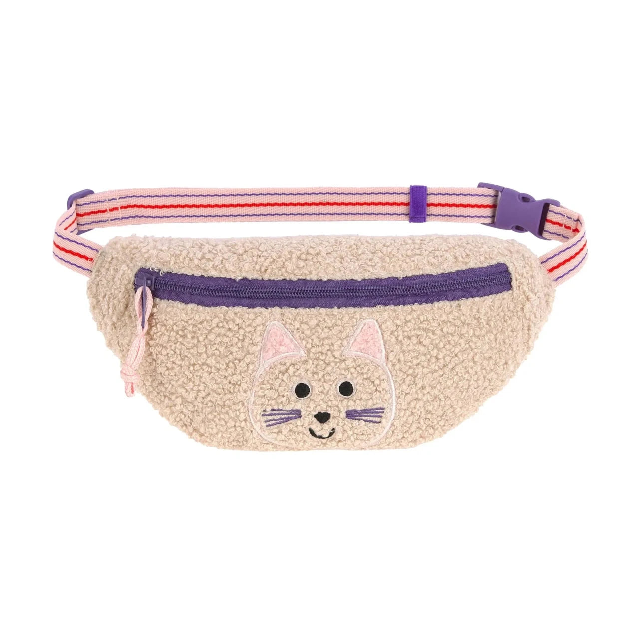 Lässig - TINY TEAM Mini - Bauchtasche für Kinder • Katze - ROSA ECK