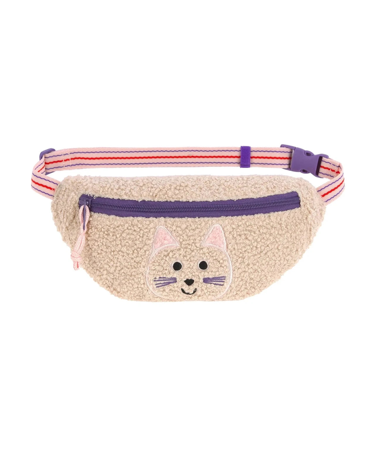 Lässig - TINY TEAM Mini - Bauchtasche für Kinder • Katze - ROSA ECK