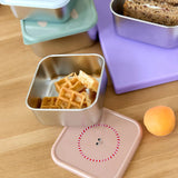 Lässig - TINY TEAM Snackbox 3er - Set • Katze - ROSA ECK